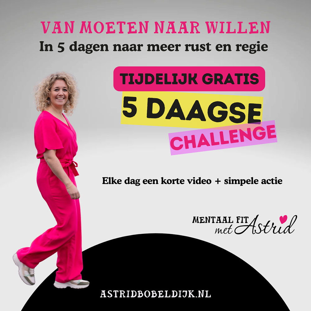 5 daagse challenge naar mentale fitheid eigenwaarde rust regie